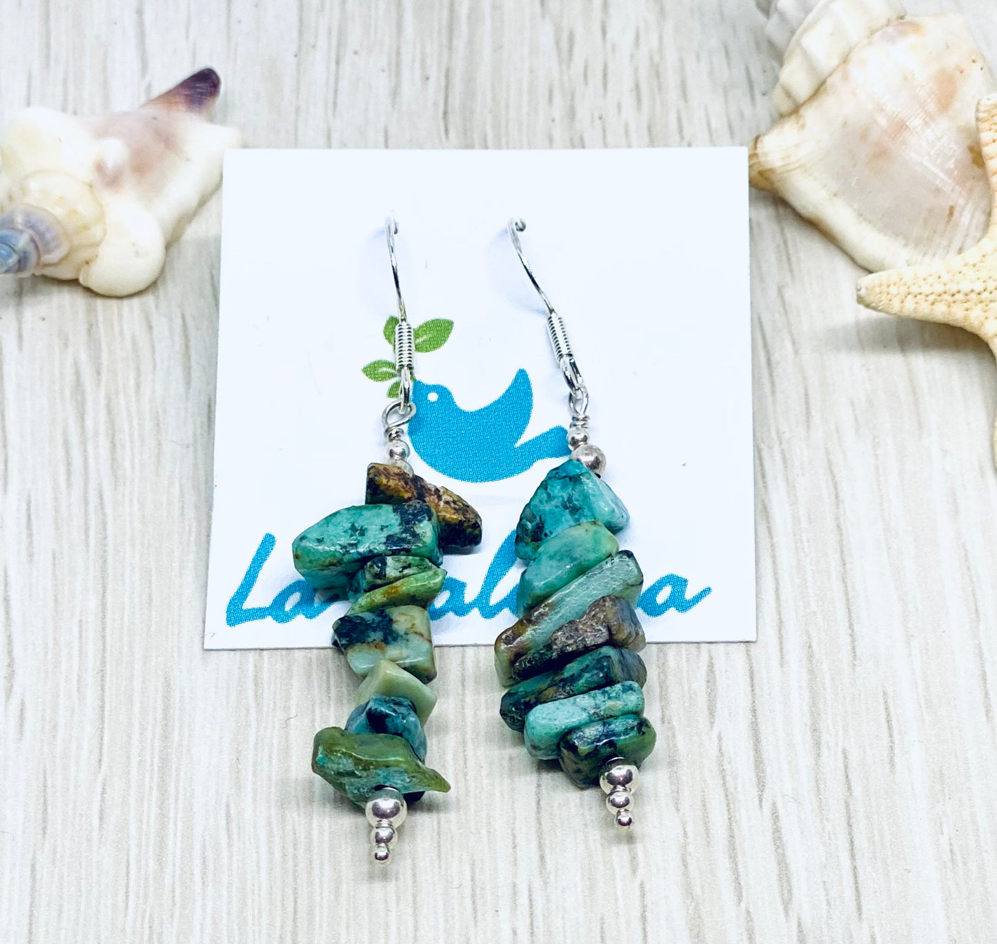 AFRICAN TURQUOISE EARRINGS