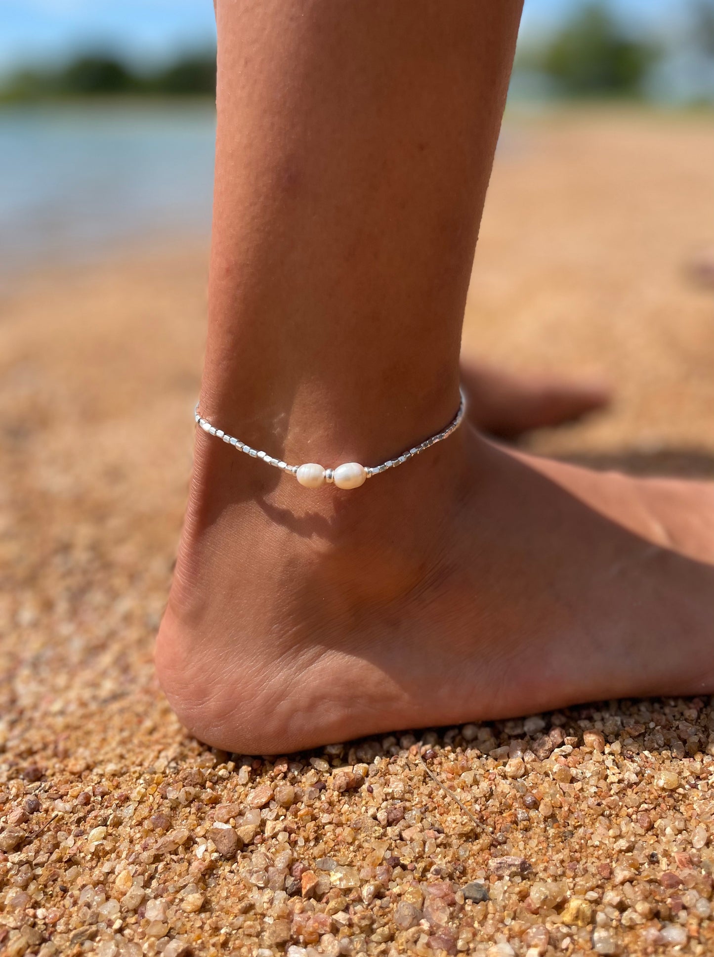 FRESHWATER PEARLS ANKLET